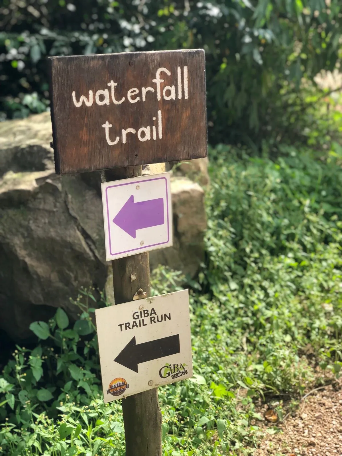 Waterfall Trail Sign